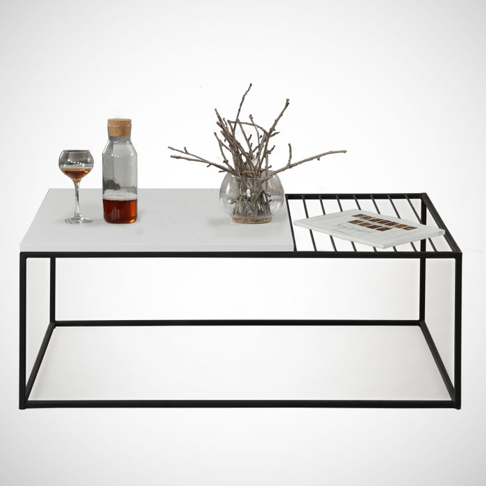 Hanah Home Mesa de Centro Blanca